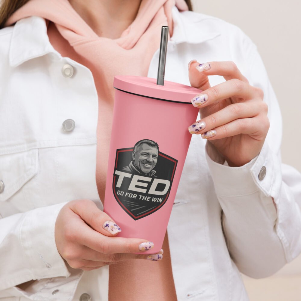 Insulated tumbler with a straw - Image 9