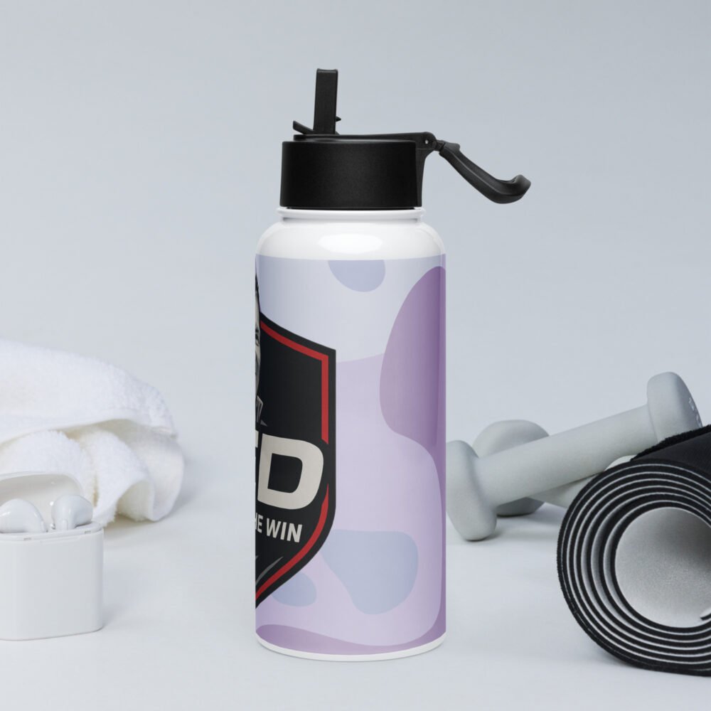 Stainless steel water bottle with a straw lid - Image 4